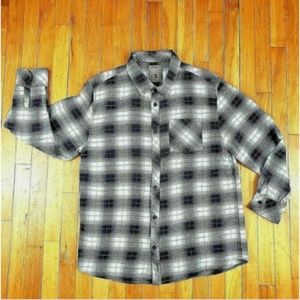 Oneill Mens Purple Plaid Button Down